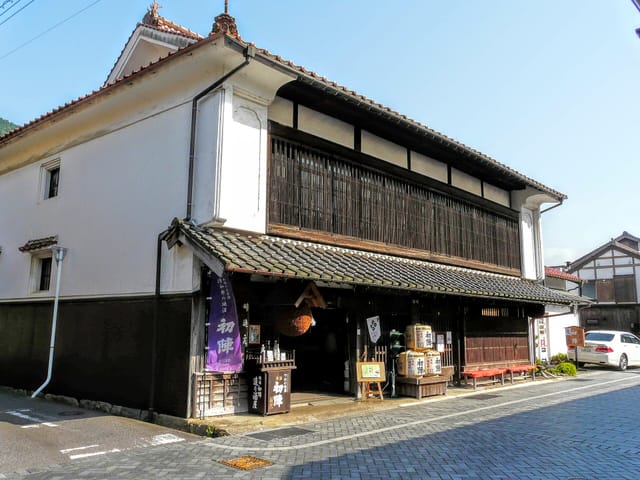 登録有形文化財の古橋酒造の外観